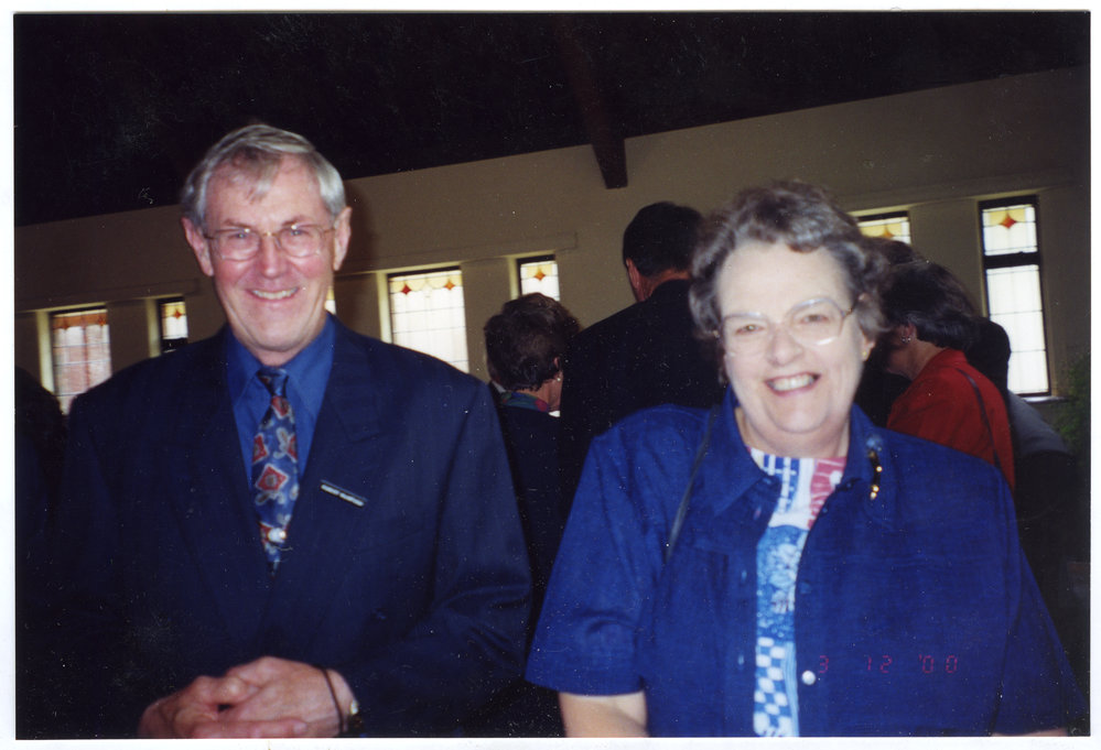 Robert and Brenda McIntosh, portrait, St. Columba, Christchurch