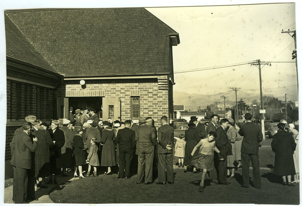 "After service," St. Columba, Christchurch