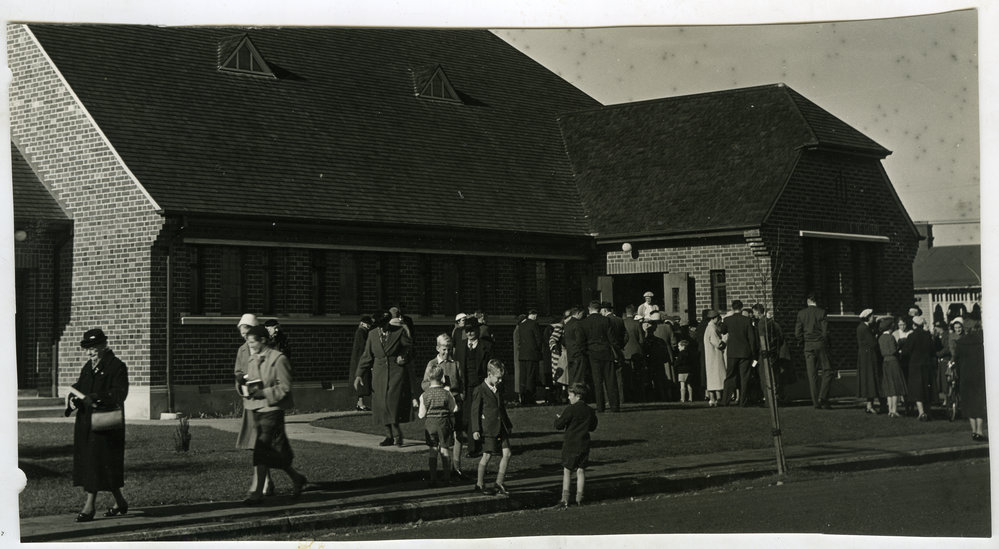 "After service," St. Columba, Christchurch