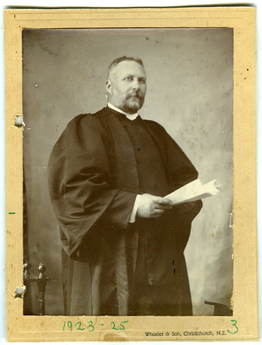 Reverend Charles Murray, studio portrait
