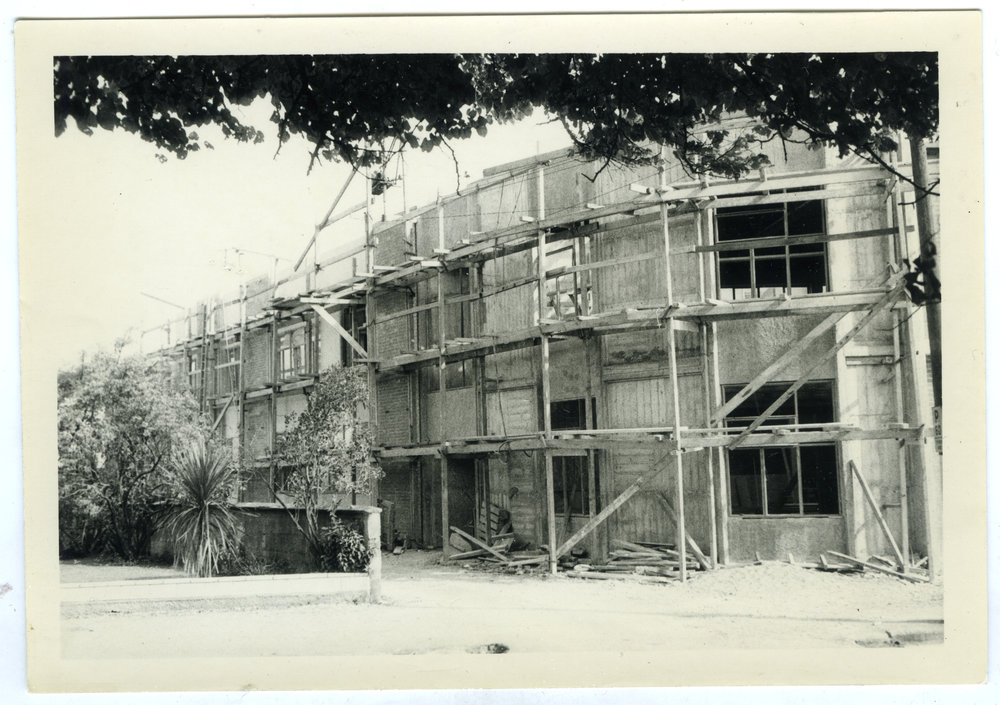 Construction of Knox Parish Hall, Christchurch
