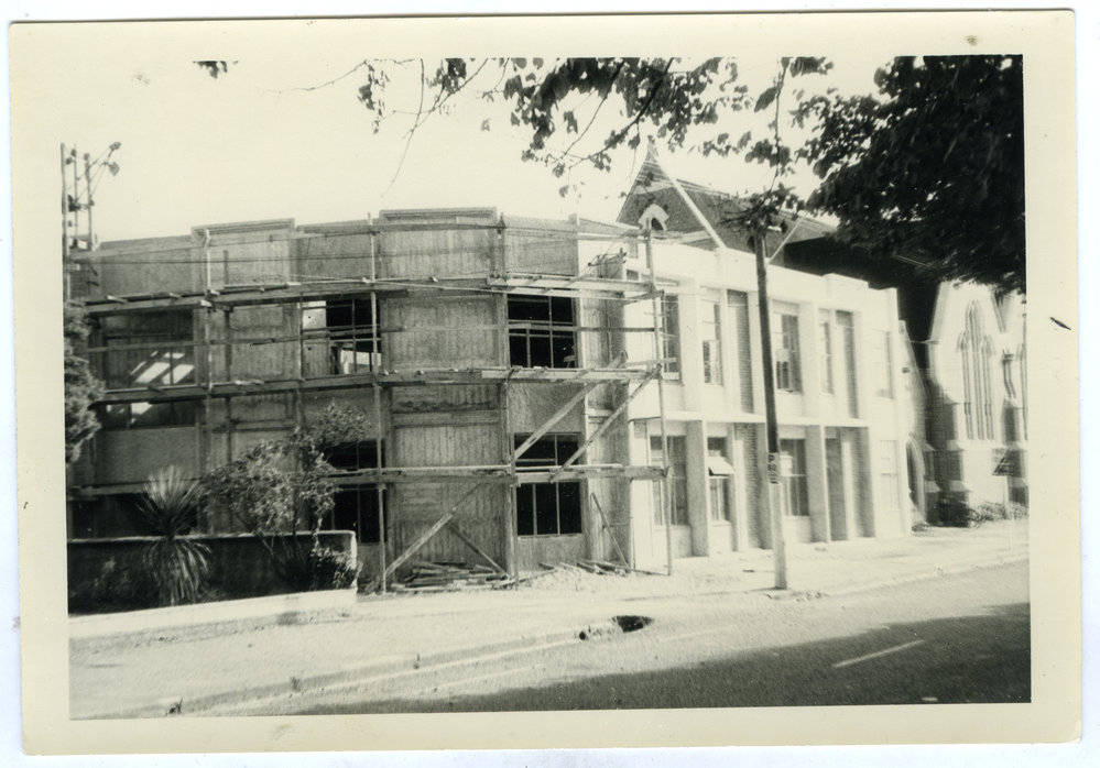 Construction of Knox Parish Hall, Christchurch