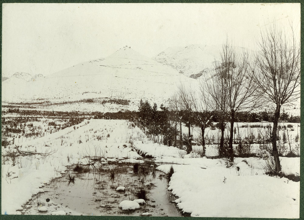 "Snow scene, Hanmer" 