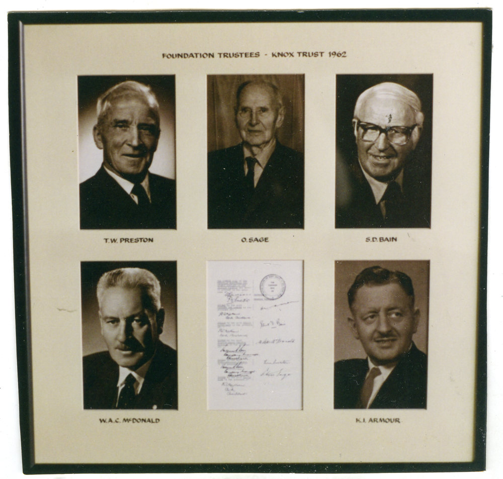 "The original Knox Trust members, 1960s"