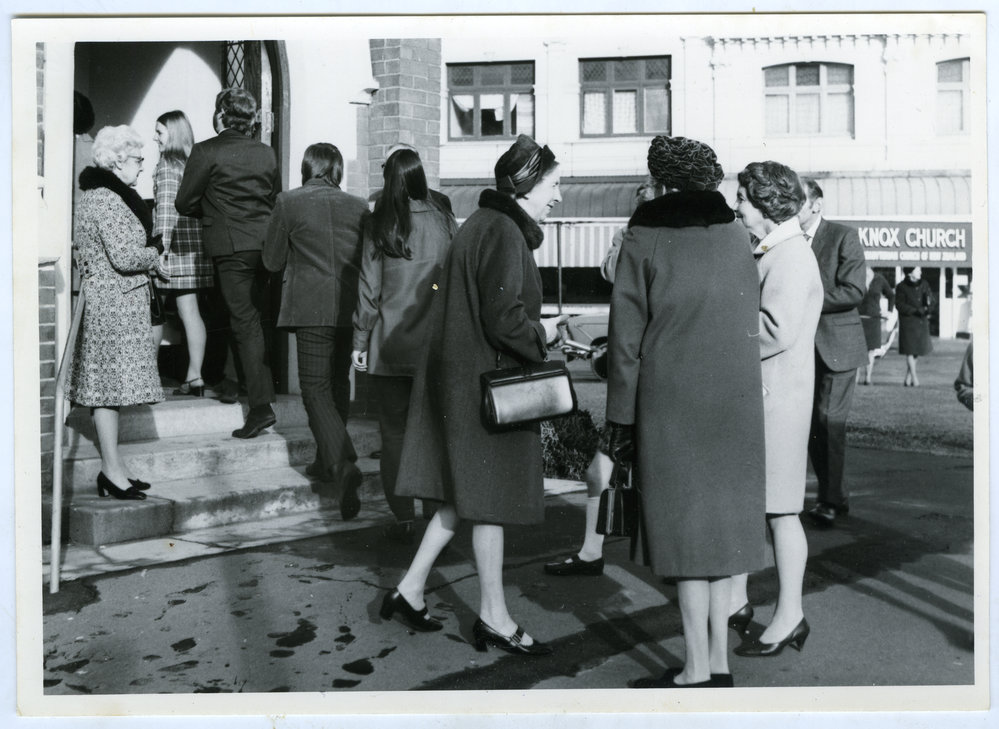 Dorothy Read, Agnes Hercus and Margaret Hendry at Knox, Christchurch, 1972
