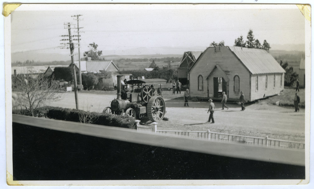 "The original St. David's Presbyterian Church at Cust" 