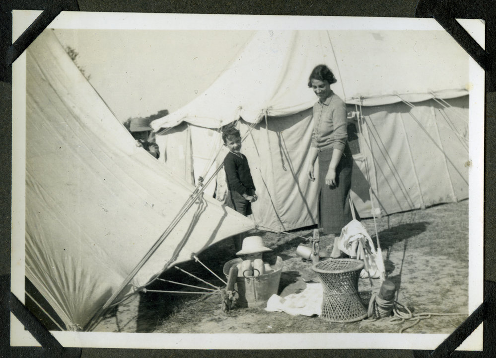 "Patricia takes a bath," Lawana Camp, 1939