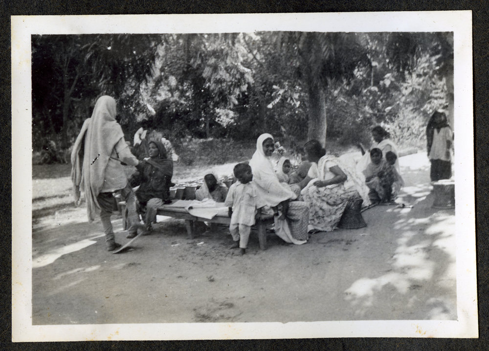 "Sewing Class, Summer School, 1938"