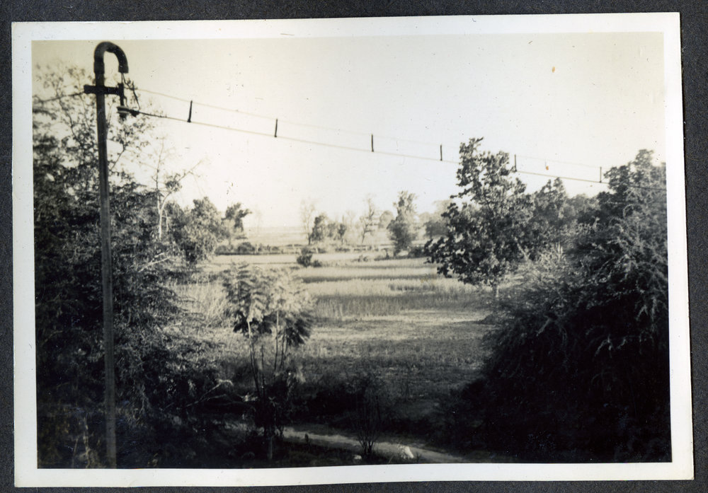 "From B. C. Bungalow roof" 