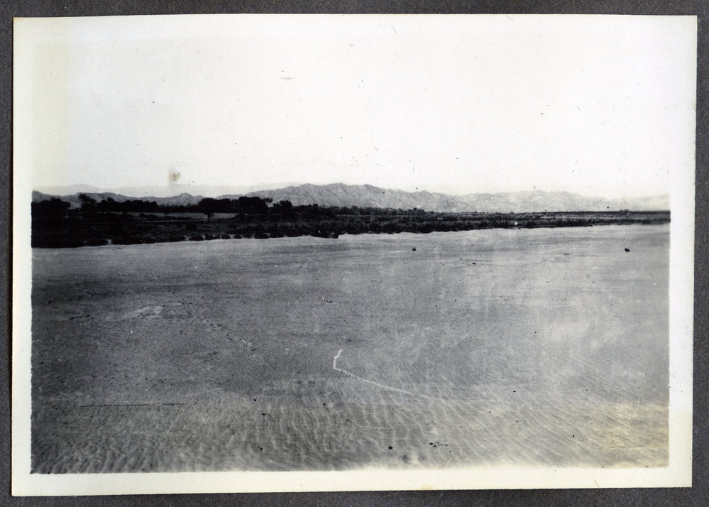 "A sandy River bed"