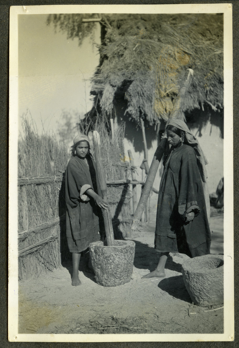 "Husking wheat" 