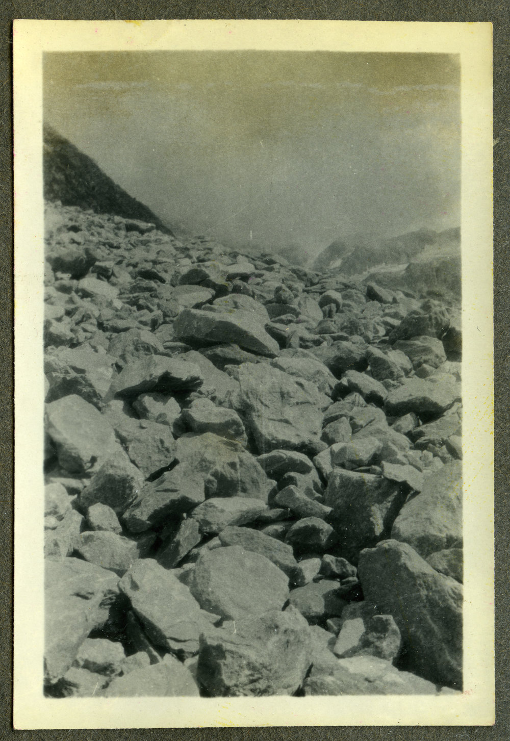 "Kashmir: Last mile of road to Lake Tulian, 9000 ft"