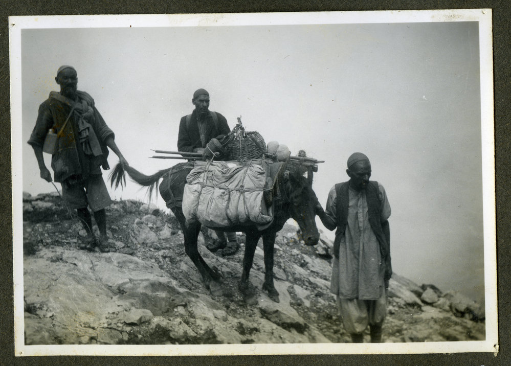"Crossing Yamer Pass, 13,500 ft." 