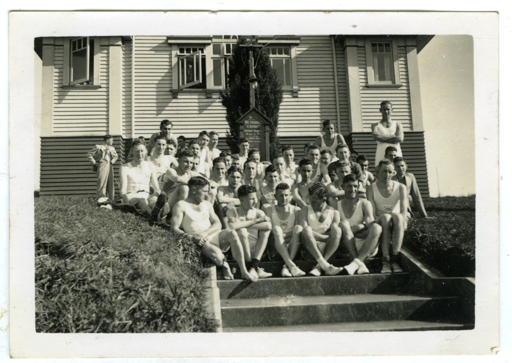 "General group, St. Andrew's Trophy, Auckland, 1939," Presbyterian Harrier Club - Wellingtong
