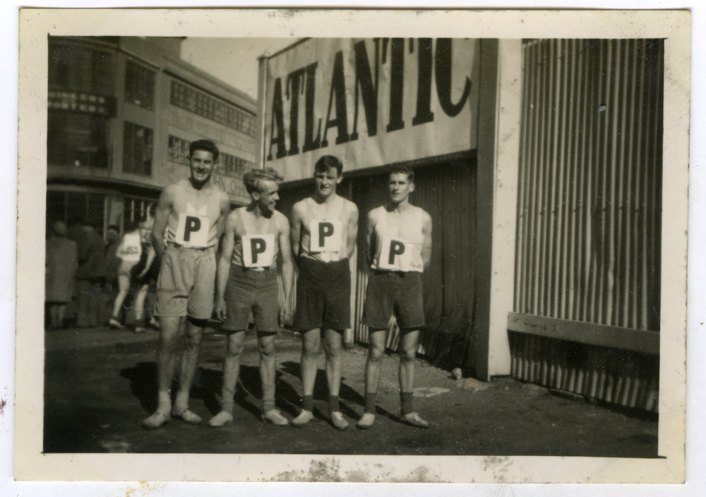 "Two thirds of winning team, Craig Cup, 1947," Presbyterian Harrier Club - Wellington