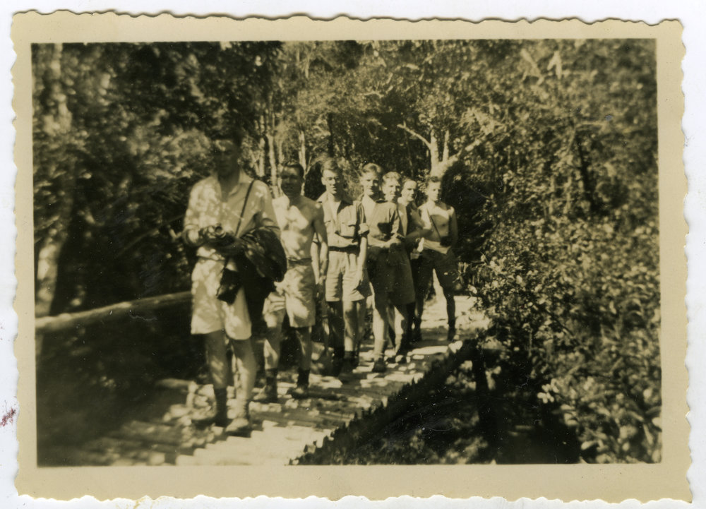"Tough on the bridge! Tramp Summer 1947-48," Presbyterian Harrier Club - Wellington