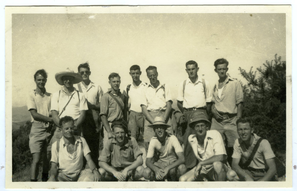 "Fine body of men! Waterfall Bay," Presbyterian Harrier Club - Wellington