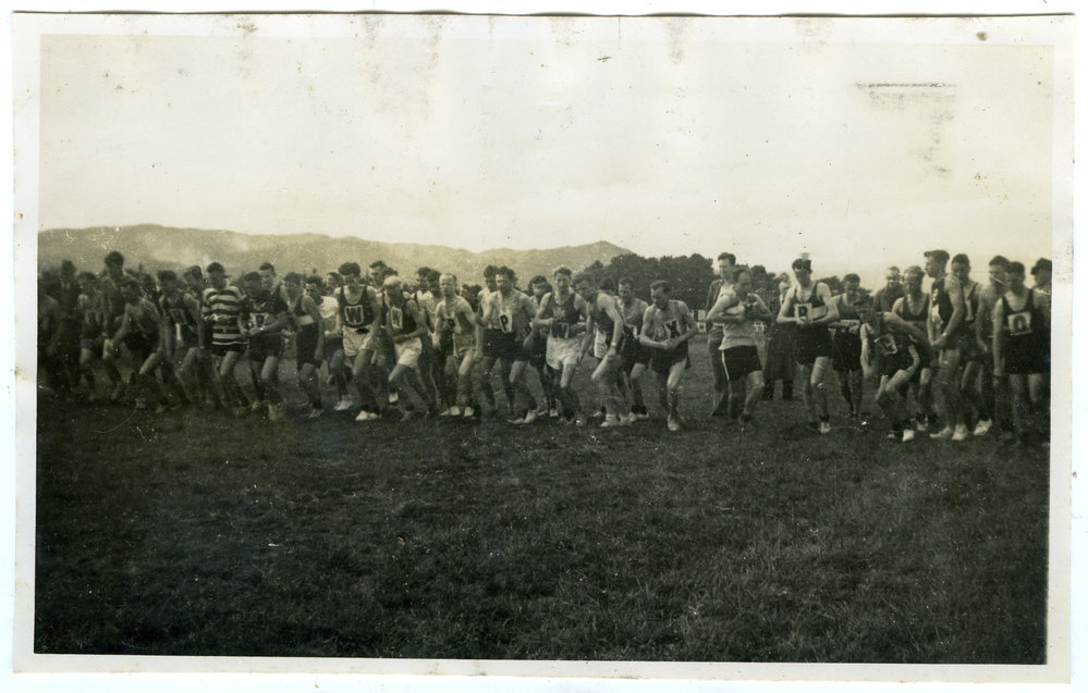 "Start of 20 mile, 1948," Presbyterian Harrier Club, Wellington