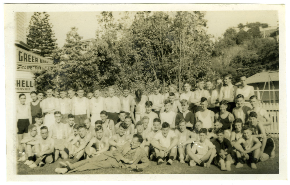 "Opening day, 1950, Wadestown," Presbyterian Harrier Club, Wellington 