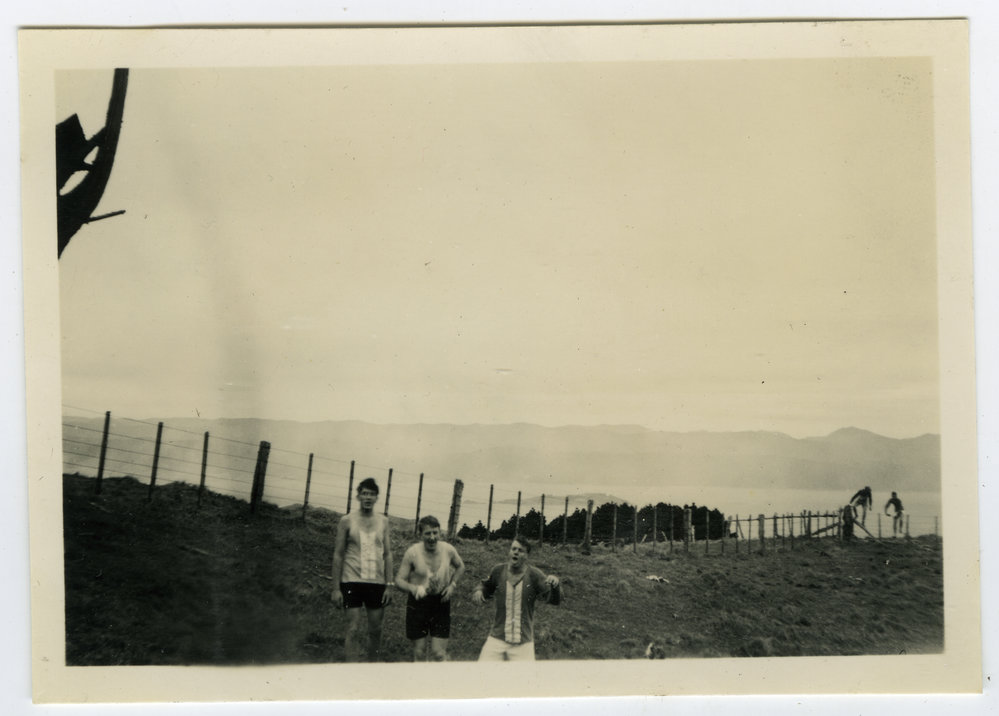 "Two views - on the run from Khandallah, 1950" Presbyterian Harrier Club - Wellington 