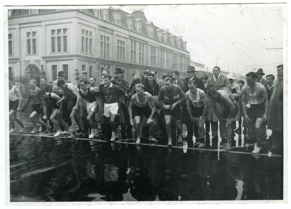 "Masterton Relay Start - 1950," Presbyterian Harrier Club - Wellington