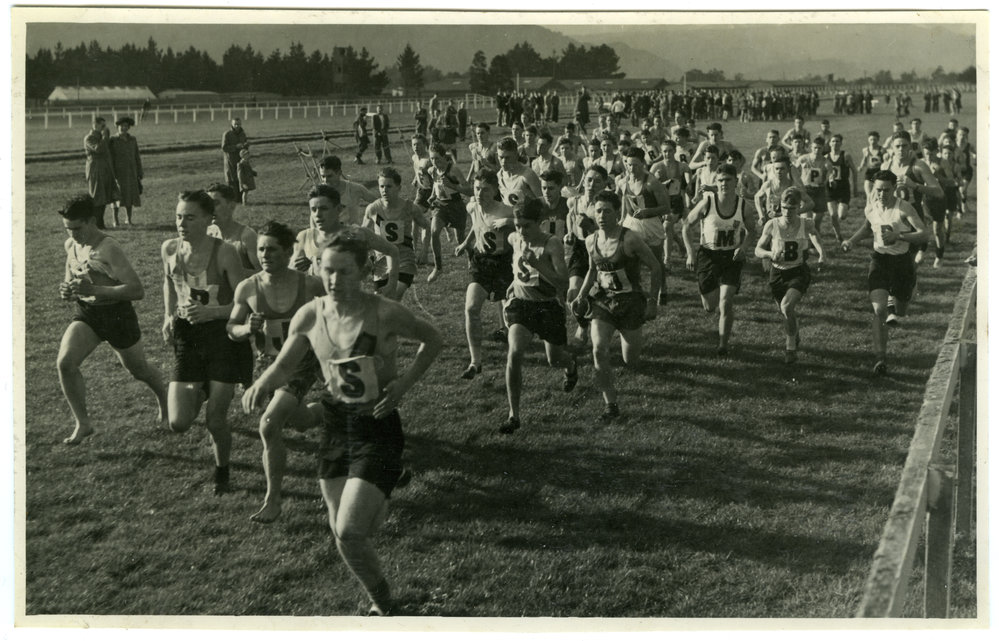 "Junior Provincial Champs - Trentham, 1950," Presbyterian Harrier Club - Wellington