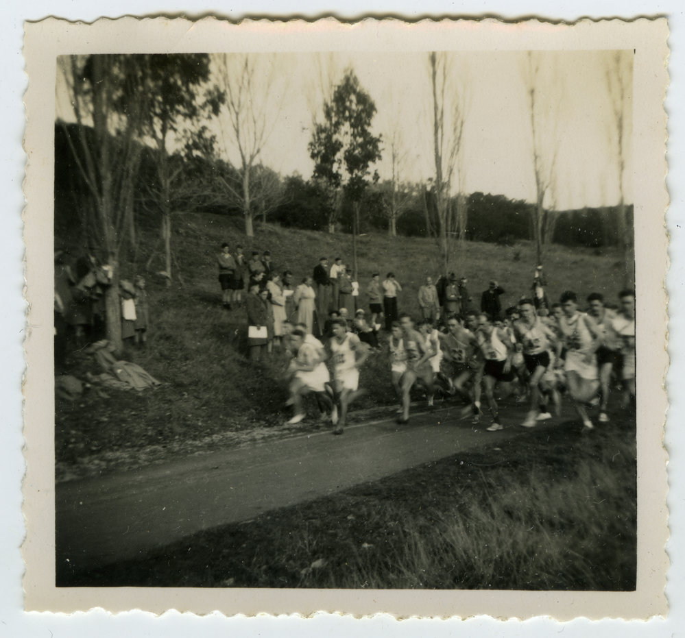"The Start," St. Andrew's Trophy Race, 1955, Presbyterian Harrier Club - Wellington 