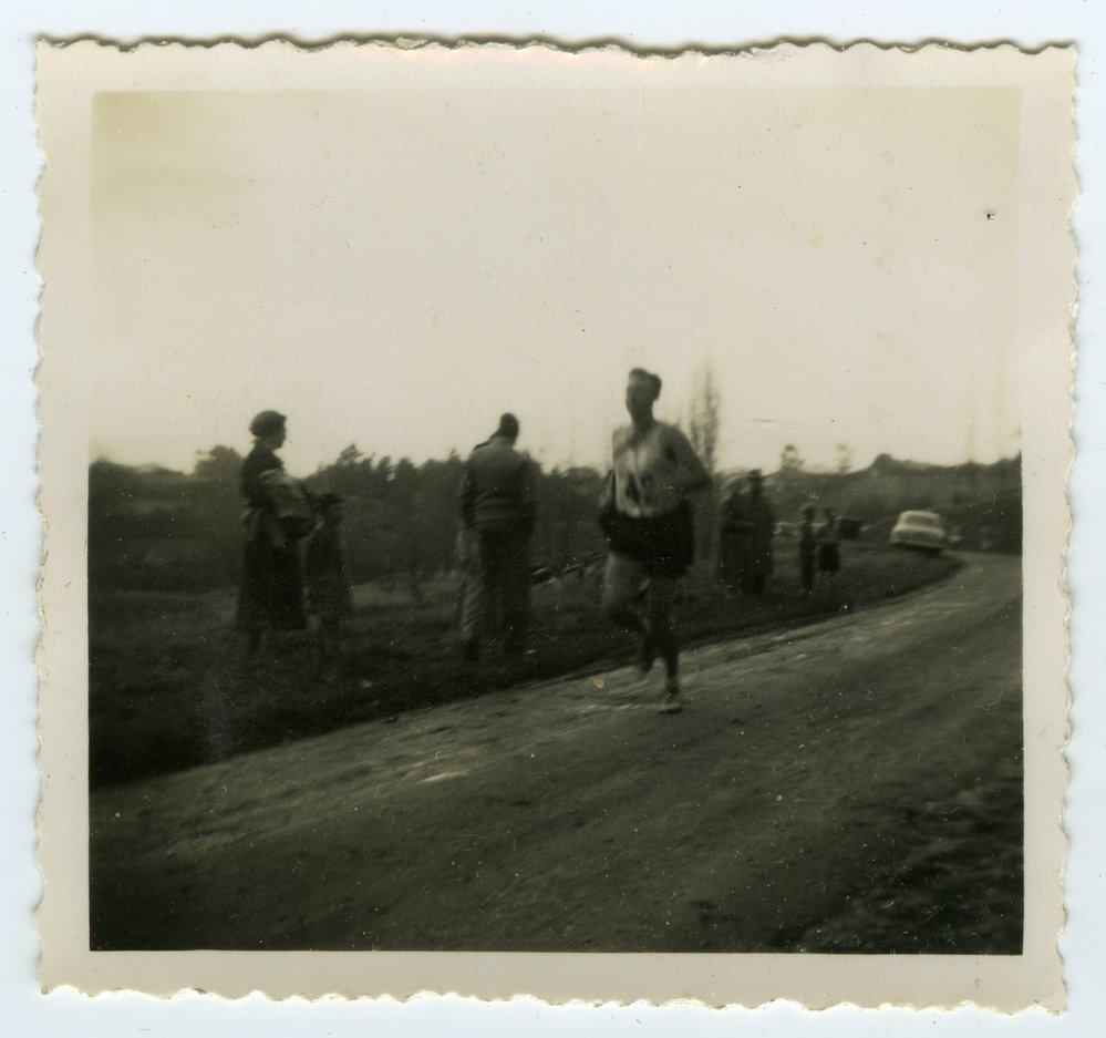 "Lou Brennan," St Andrew's Trophy Race, 1955, Presbyterian Harrier Club - Wellington