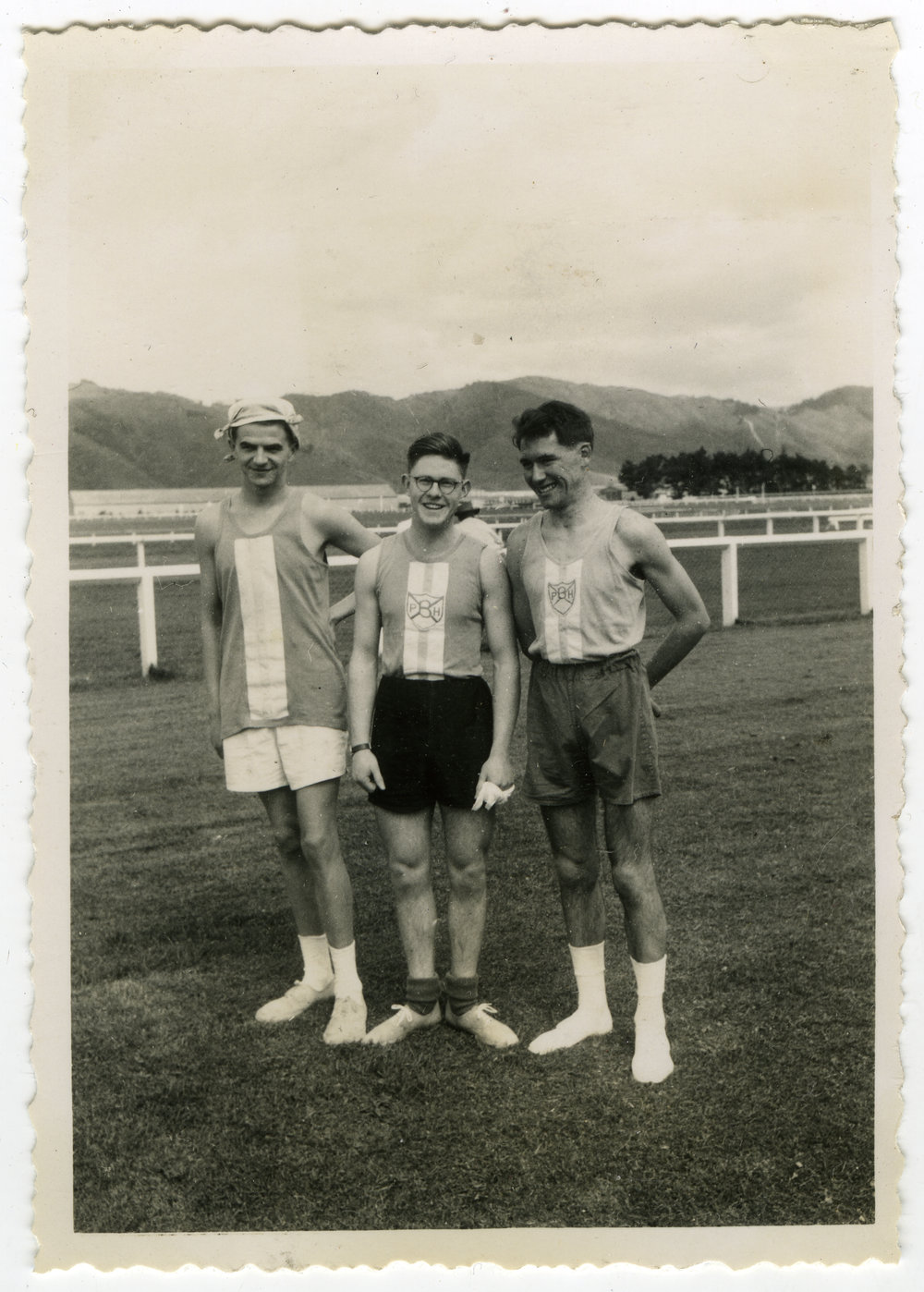 "Before the race, 20 Milers, 1955" Presbyterian Harrier Club - Wellington
