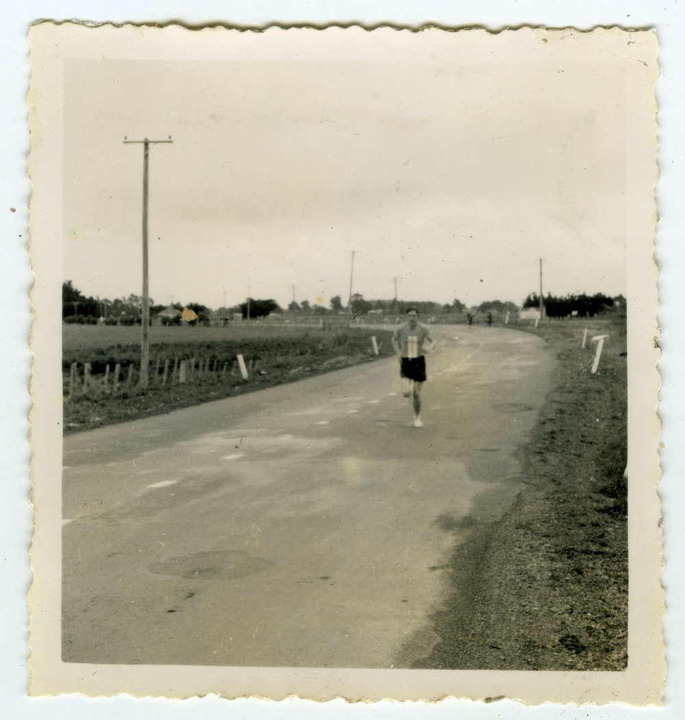 "'Dad' Bridgeman," Masterton Relay 1955, Presbyterian Harrier Club - Wellington