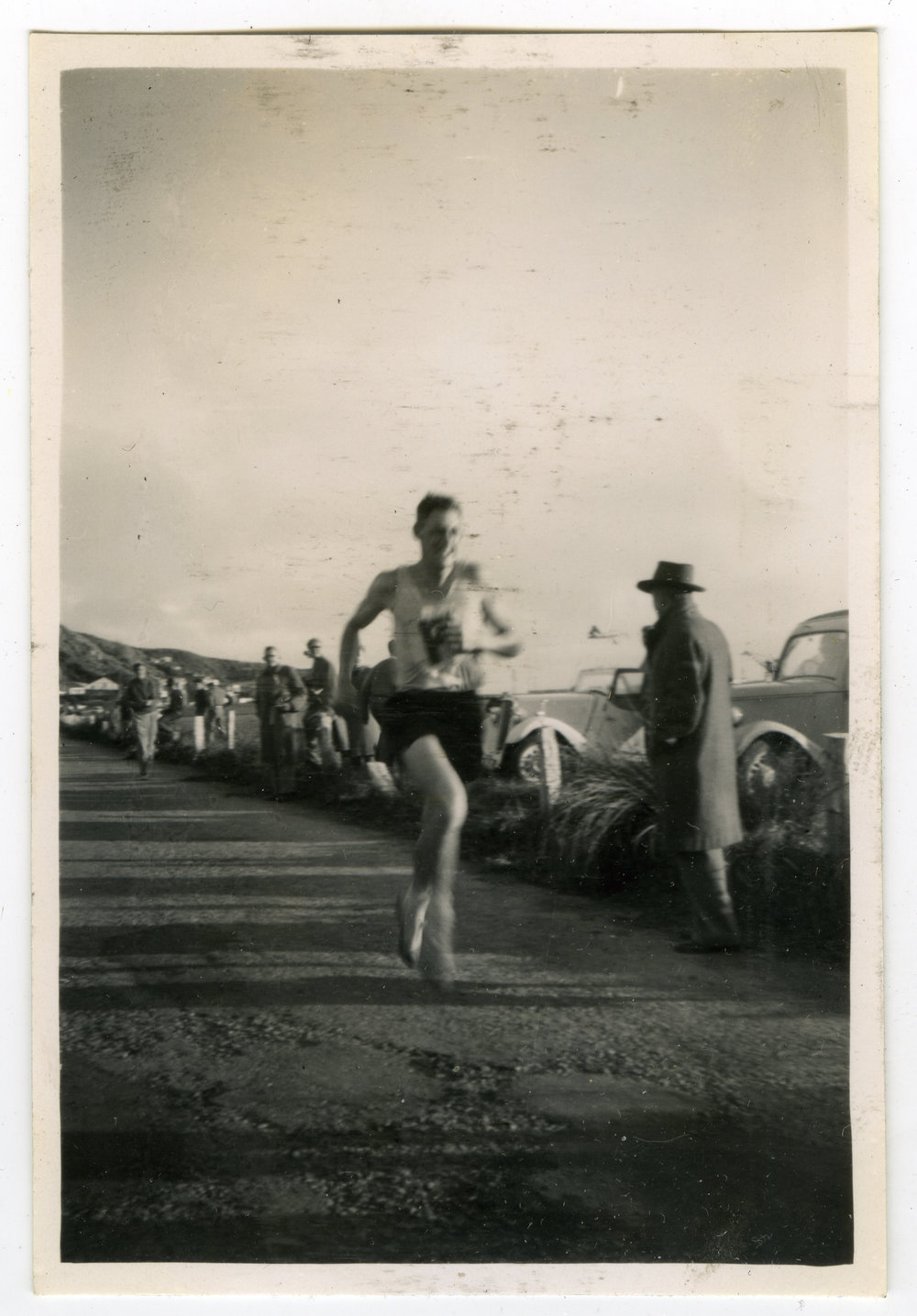 "Dad Bridgeman," Shaw Baton Race, 1956, Presbyterian Harrier Club - Wellington