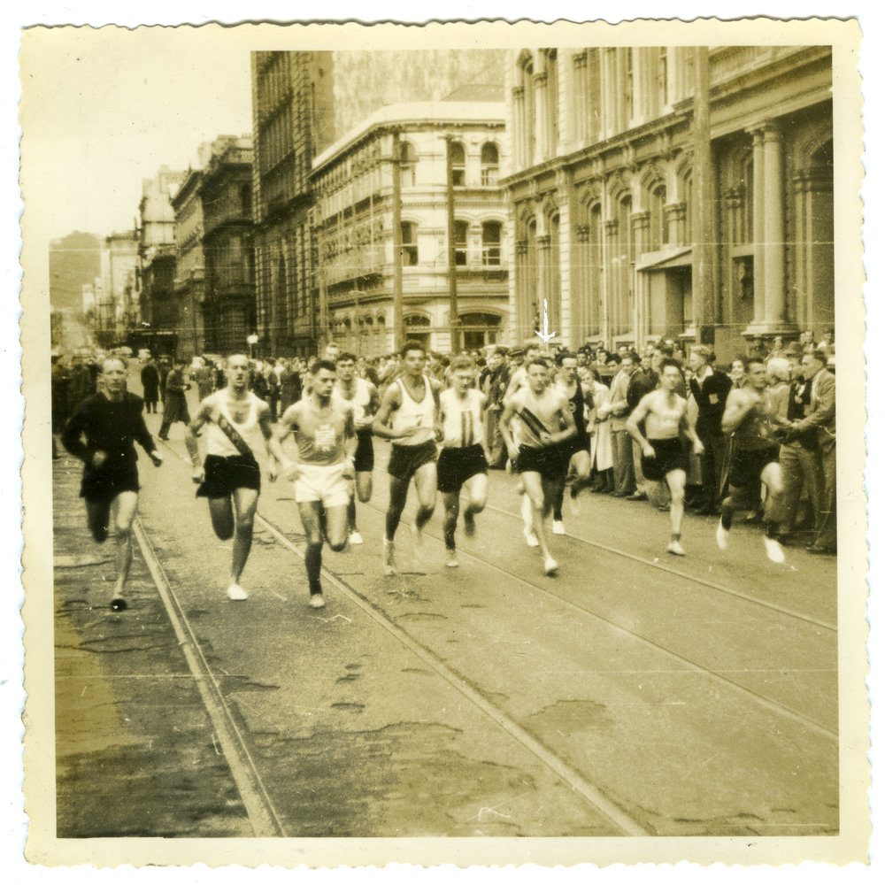 "The start," Masterton Relay Wellington, 1956, Presbyterian Harrier Club - Wellington