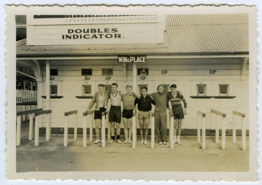 "Another shot of the team, Gold Cup Race, Trentham," Presbyterian Harrier Club - Wellington