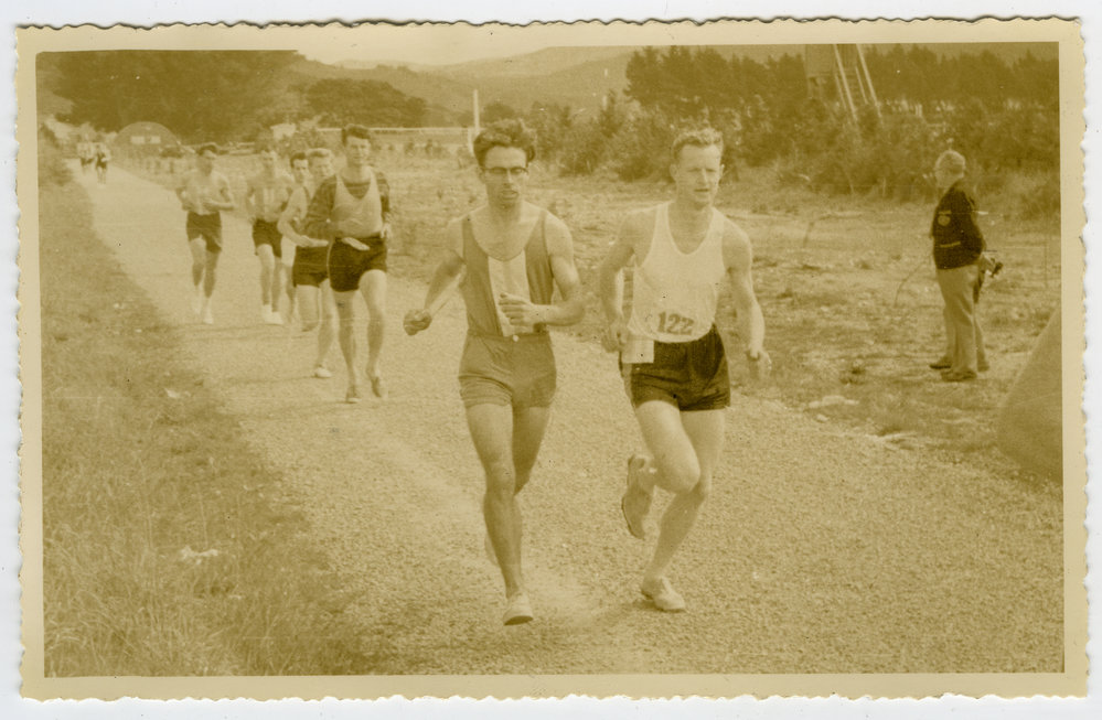 "Vince Dunbar, Gold Cup Race, Trentham," Presbyterian Harrier Club - Wellington