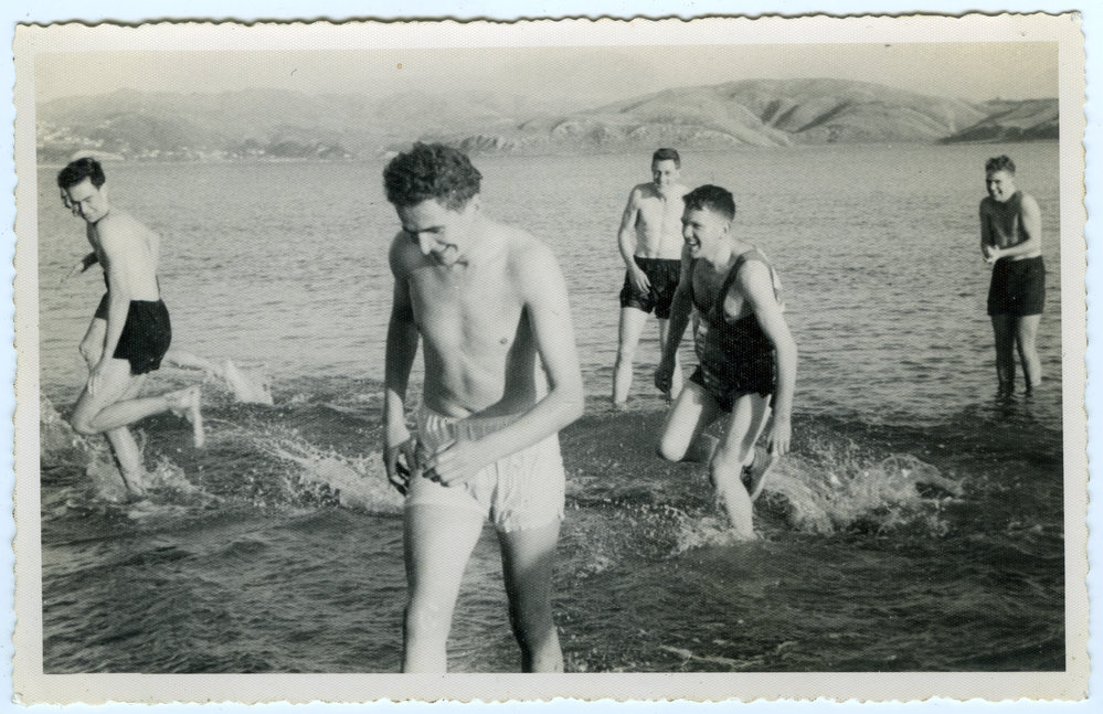 "You rough boy, Dave Fawcett," Karehana Bay, 1958, Presbyterian Harrier Club - Wellngton