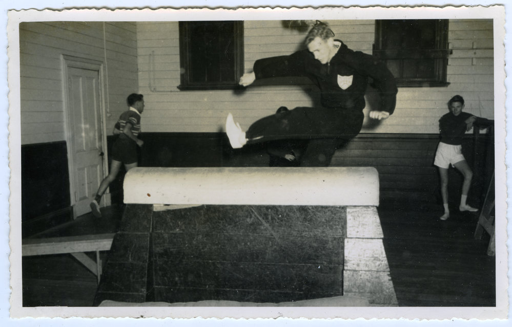 "Even the best have to train," Training 1958, Presbyterian Harrier Club - Wellington