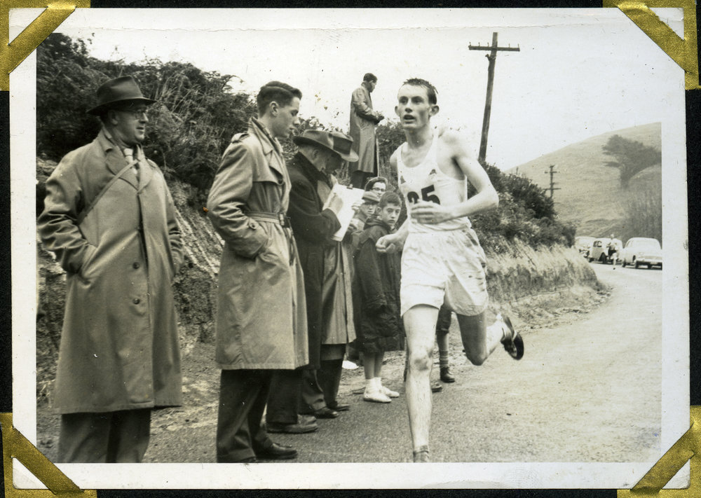 "Individual Winner: Ross Allen, Christchurch," Johnsonville, 1960, Presbyterian Harrier Club - Wellington