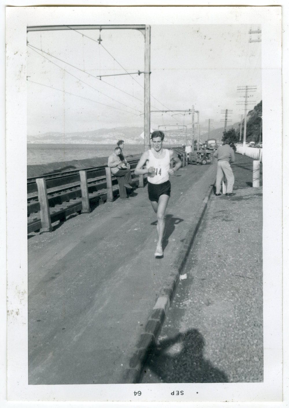 "Duncan on the way to Petone," Masterton Relay, 1964, Presbyterian Harrier Club - Wellington