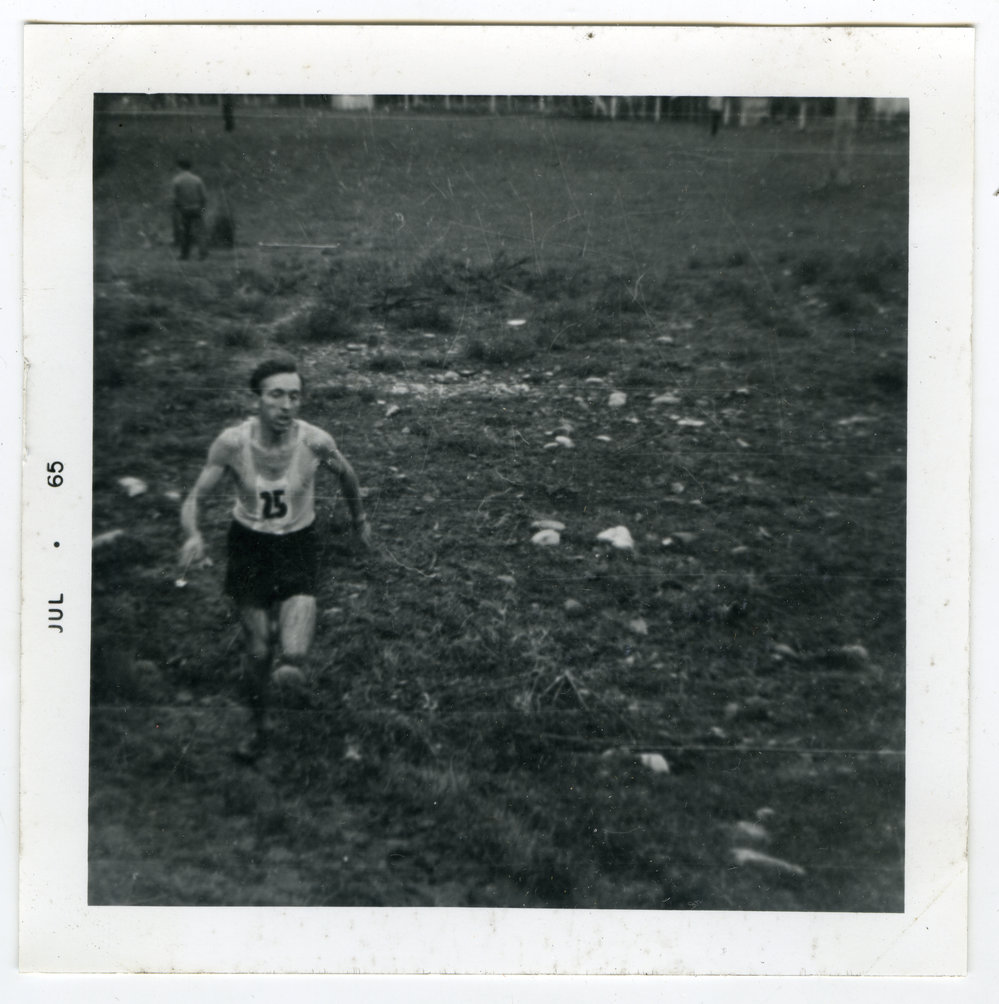 "Senior Dorne: Robin Gilchrist on a stony course," 1965, Presbyterian Harrier Club - Wellington 