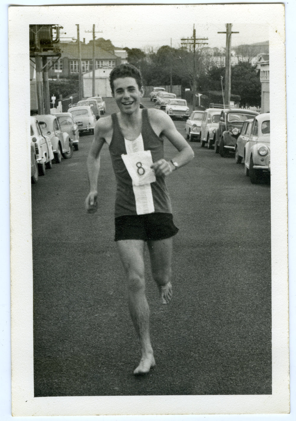 "Hi fellas. Great race wasn't it." - Gordon Robertson, Presbyterian Harrier Club - Wellington