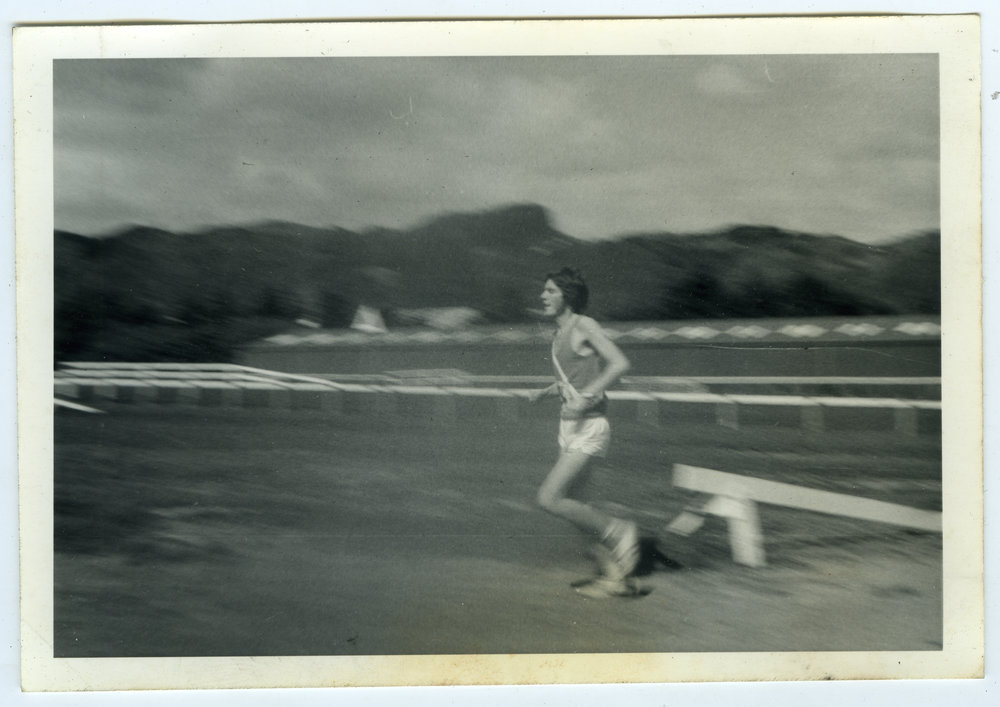 "John Seelye giving the illusion of speed in the 20 Mile Race," Presbyterian Harrier Club - Wellington