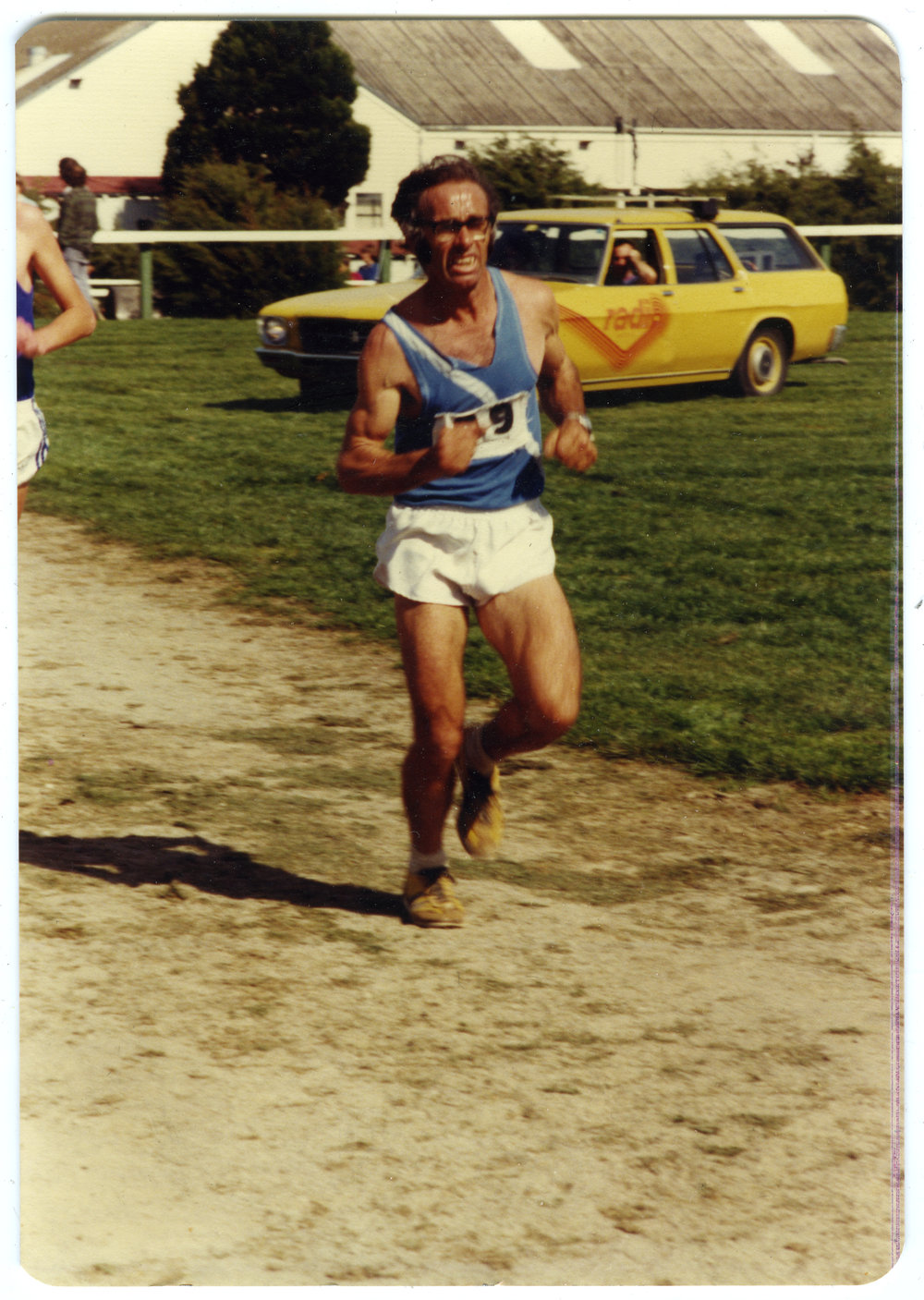 Vince Dunbar competing in the 20 Mile Olympic Gold Cup Race, 1981, Presbyterian Harrier Club - Wellington