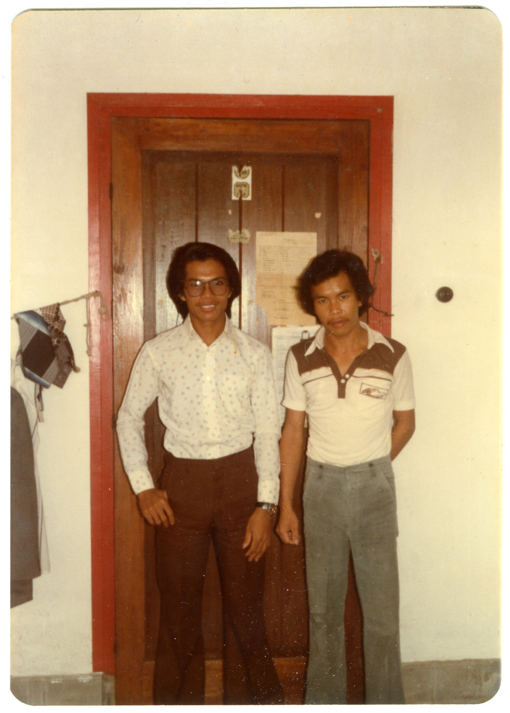 Johanes Rante Banu with a Friend at STT