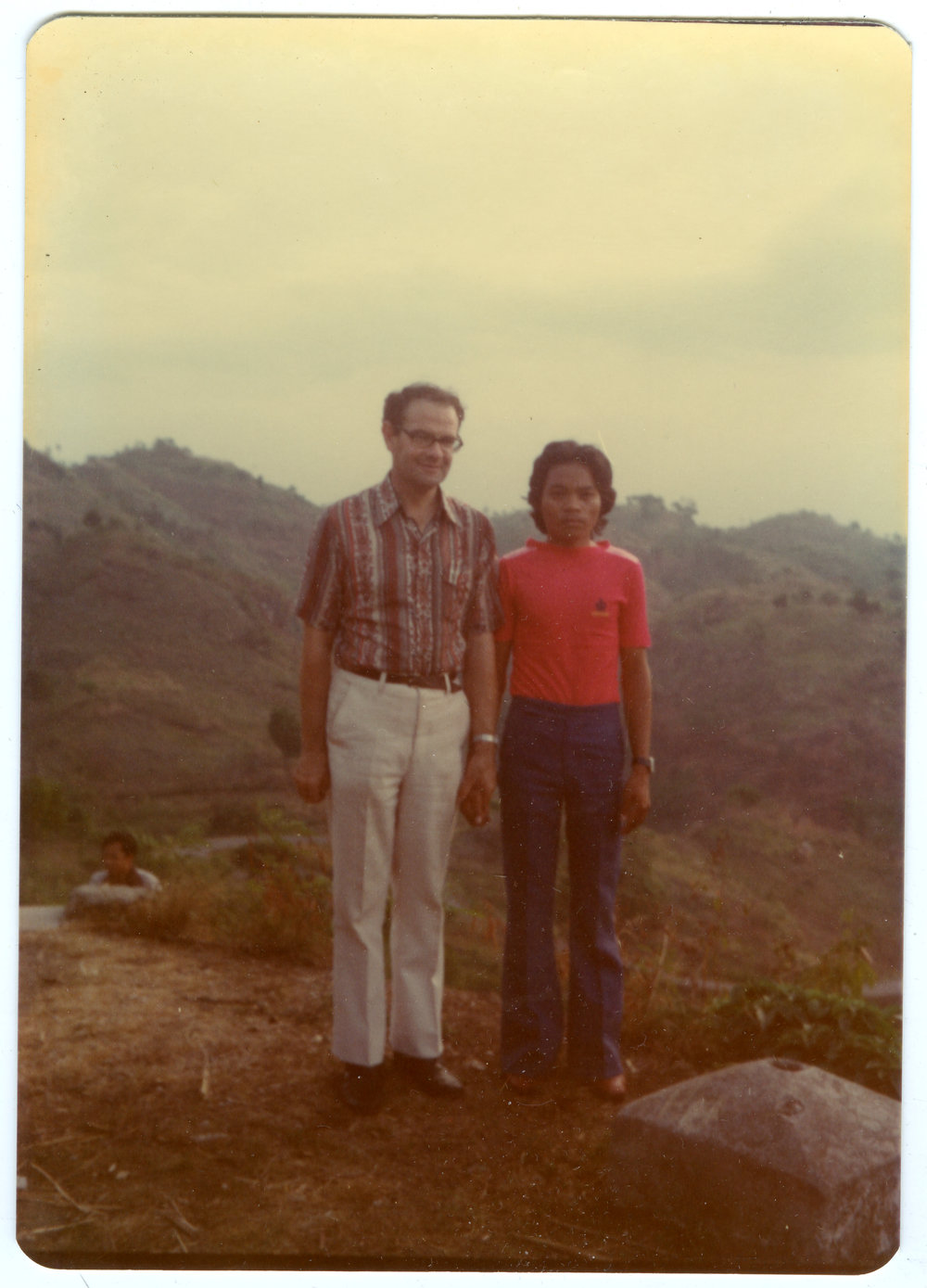 Robert Patterson with Johanes at the Look-out Point