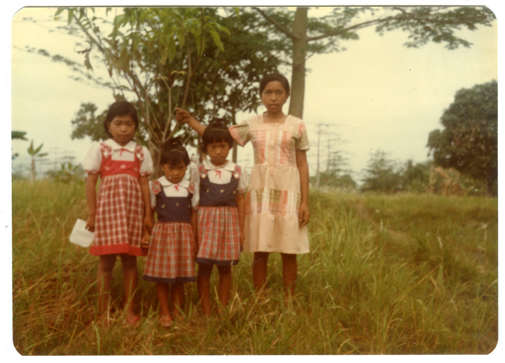Group of Children Outside the Home of Ruben Kapa's Parents