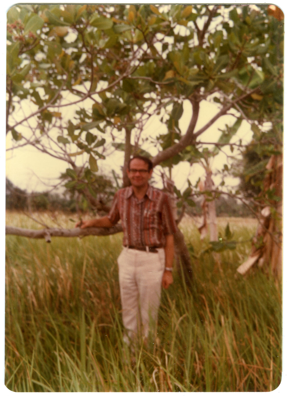 Robert Patterson Outside the Home of Ruben Kapa's Parents