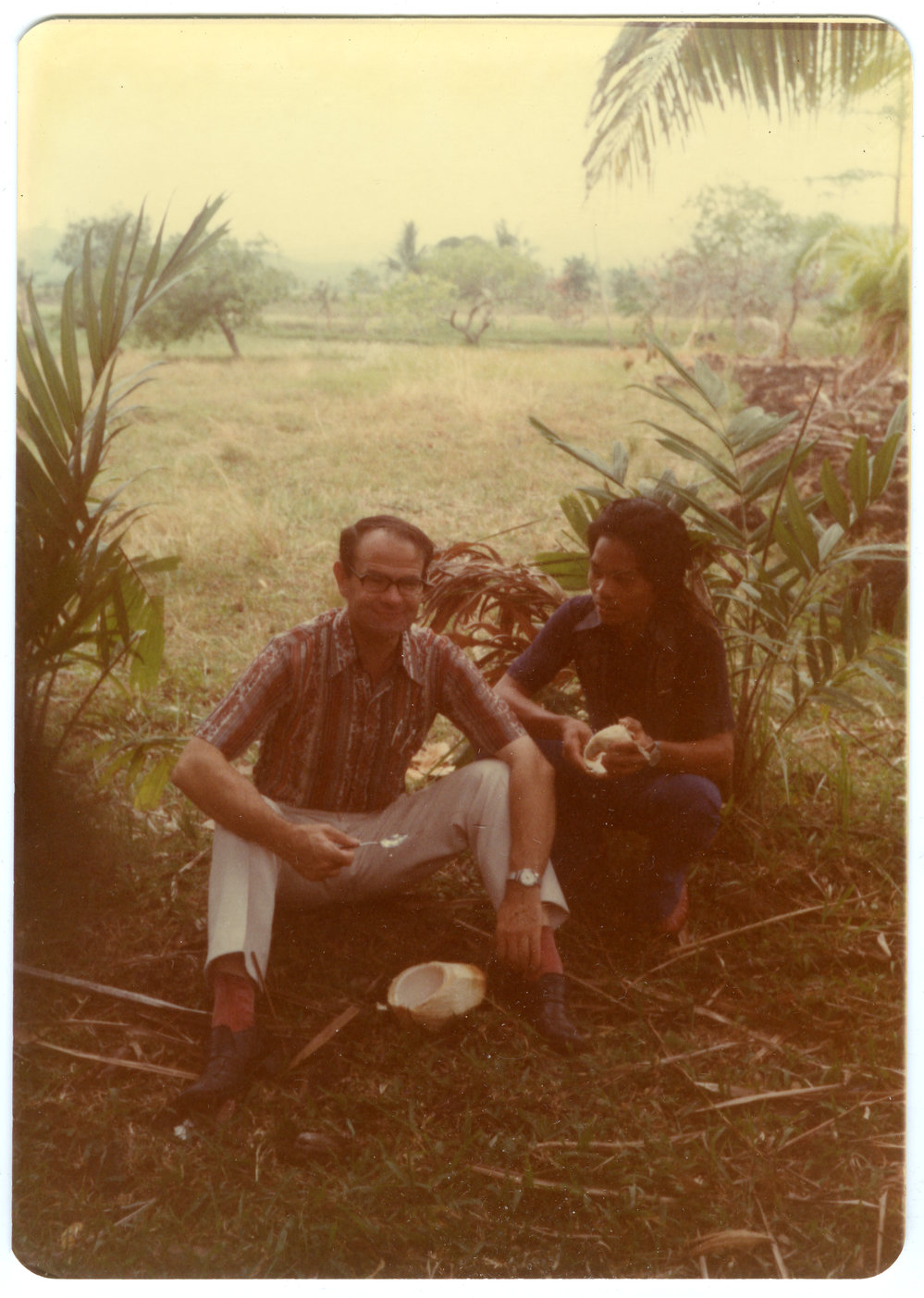 Eating Tender Coconuts from inside Young Coconut