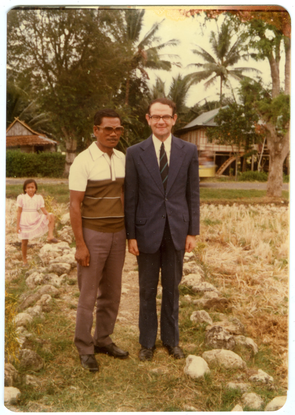 Robert Patterson with a Gentleman at Ujung Lamuru