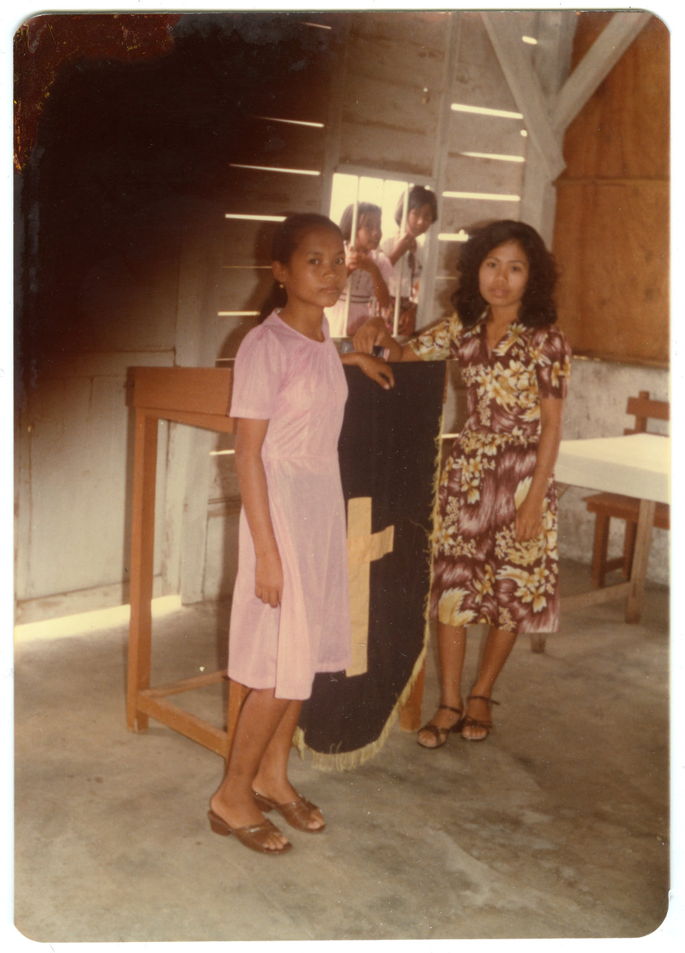 Two Girls of the Morning Congregation at Ujung Lamuru