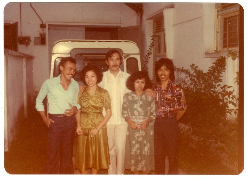 Some Students of Tingkat 4 in Front of Robert Patterson's House